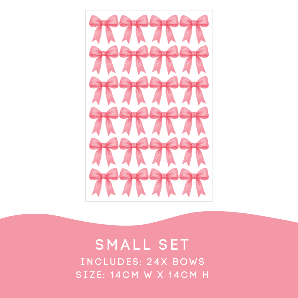Pink Bow Wall Decals