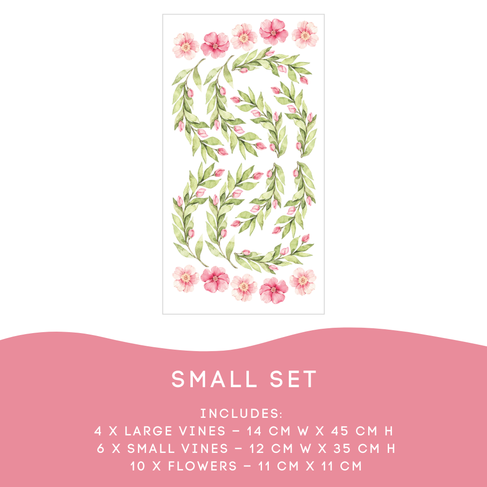 Trailing Vine Leaf Decals