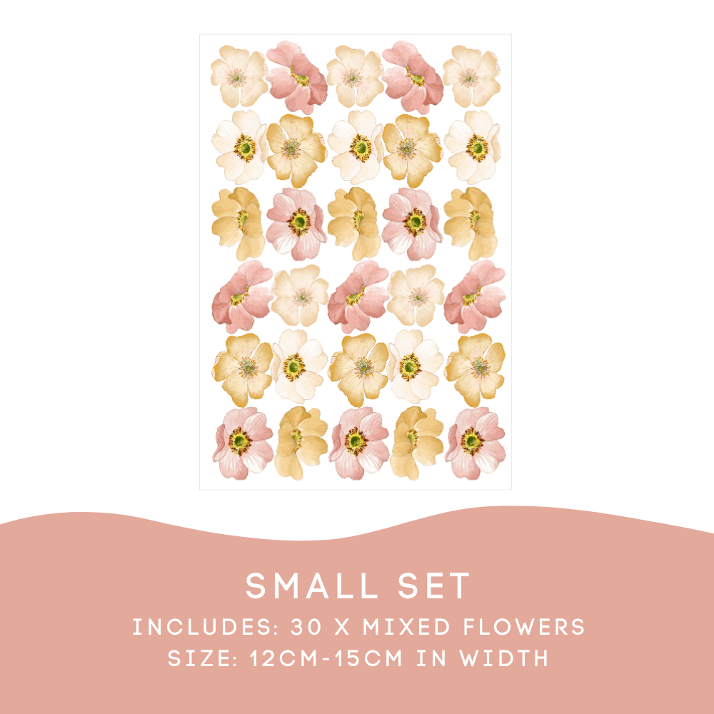 Marigold Mini Floral Wall Decals