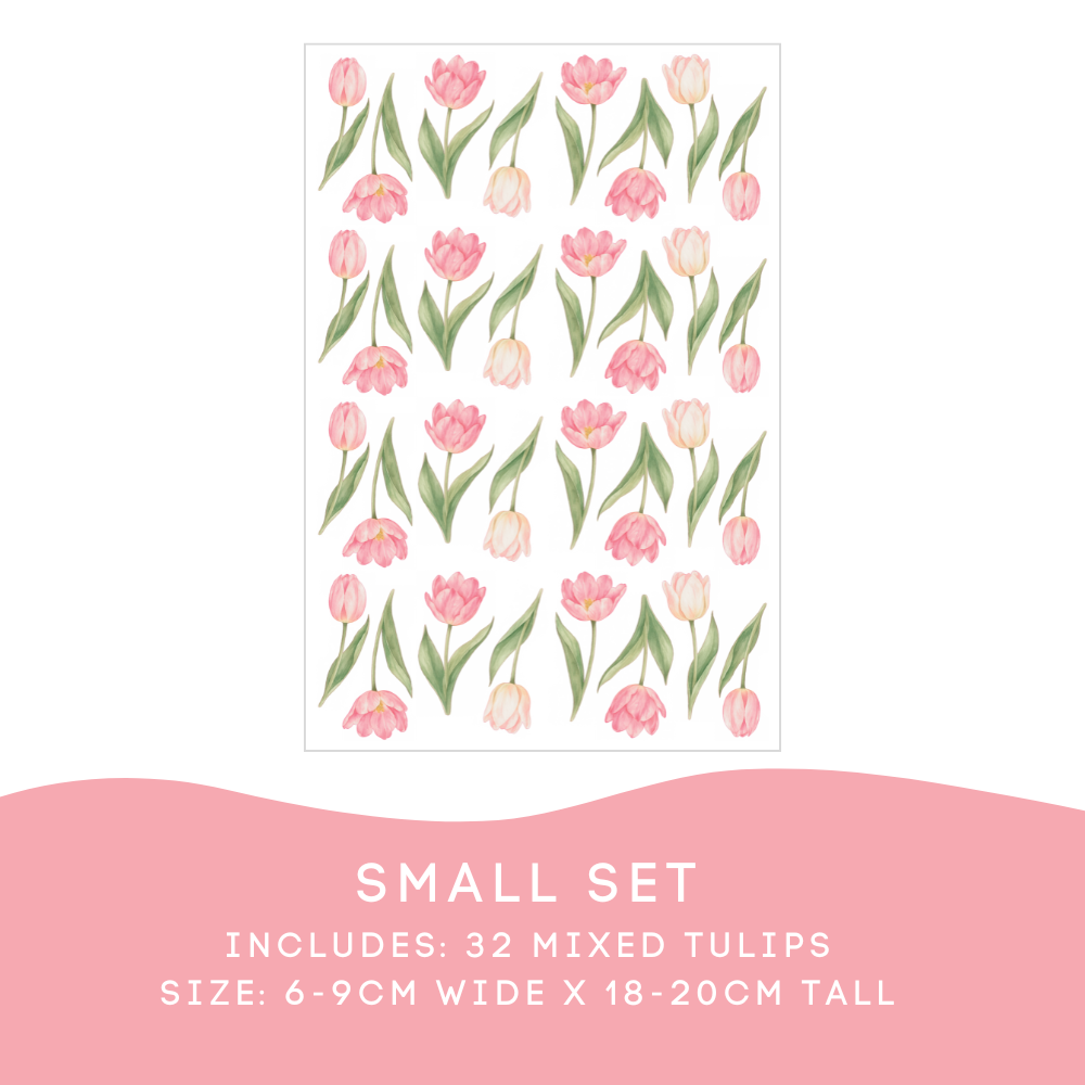 Pink Tulip Wall Decals