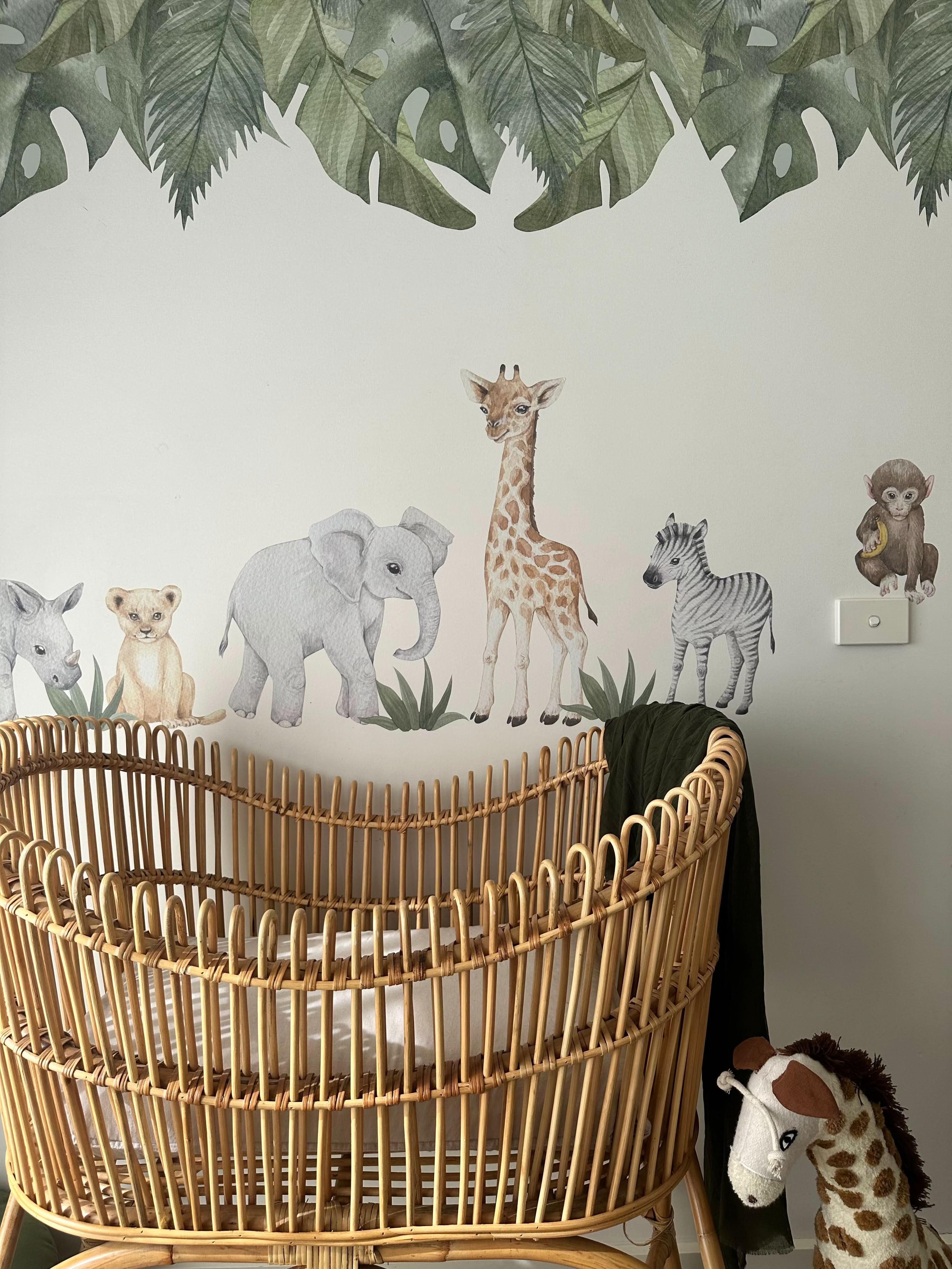 Safari Jungle Leaf Wall Trim Decals