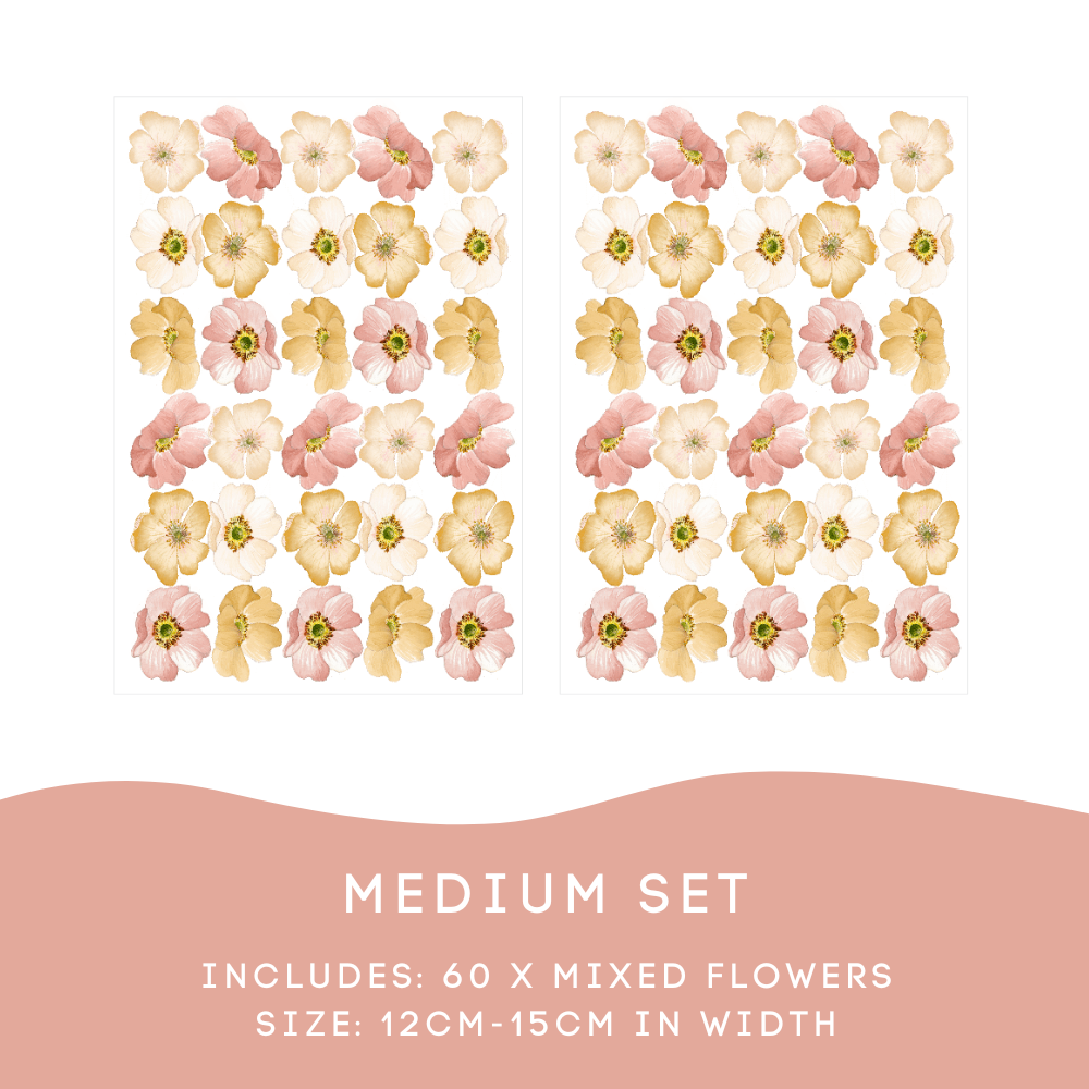 Marigold Mini Floral Wall Decals