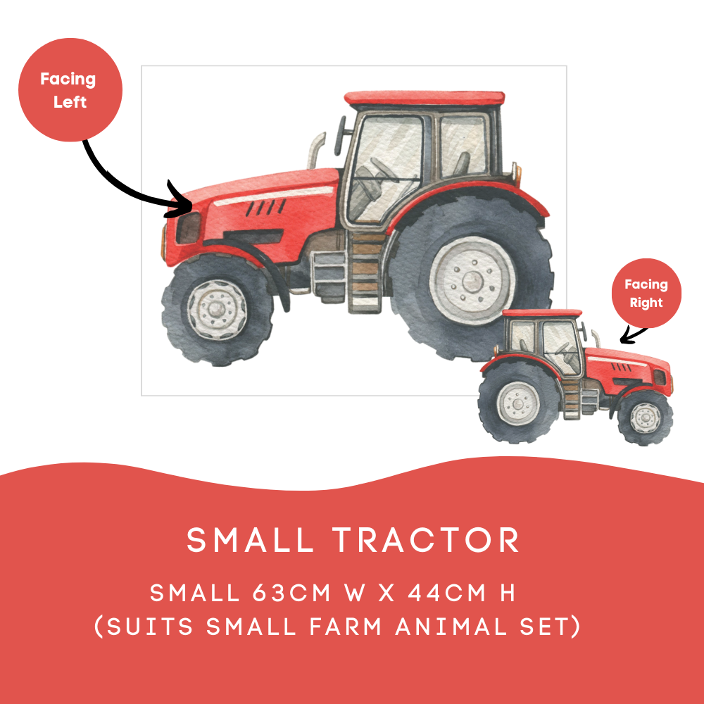 Classic Red Farm Tractor