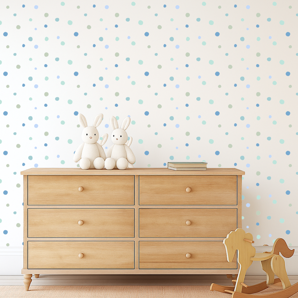Cool & Calm Blue Spot Wall Decals