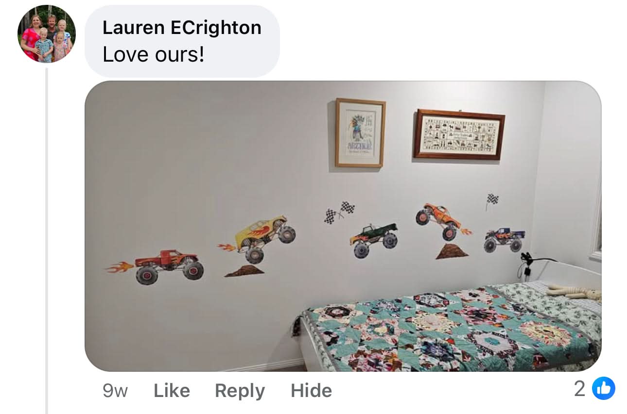 Monster Truck Wall Decals