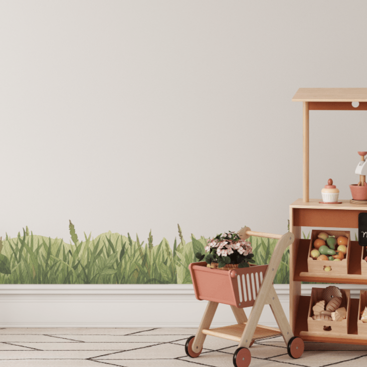 Green Grass Wall Trim Decals