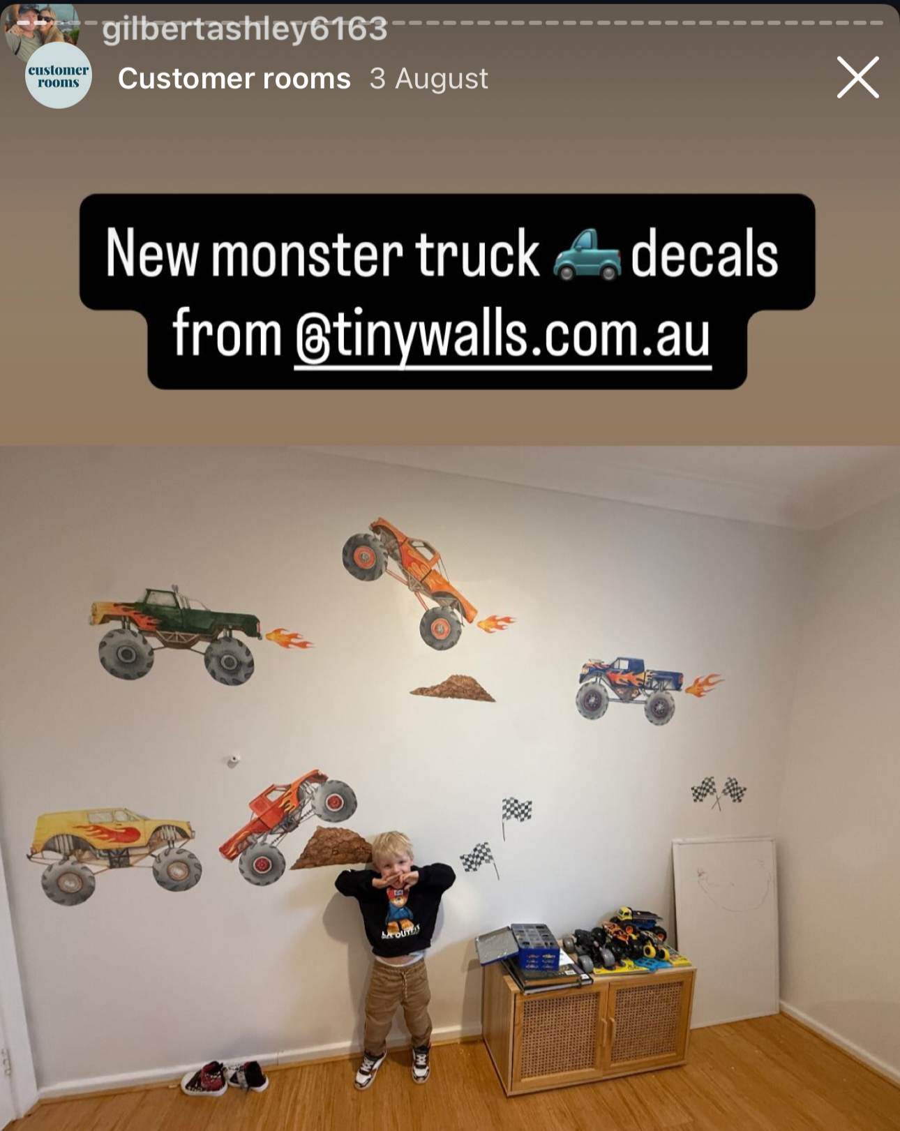 Monster Truck Wall Decals