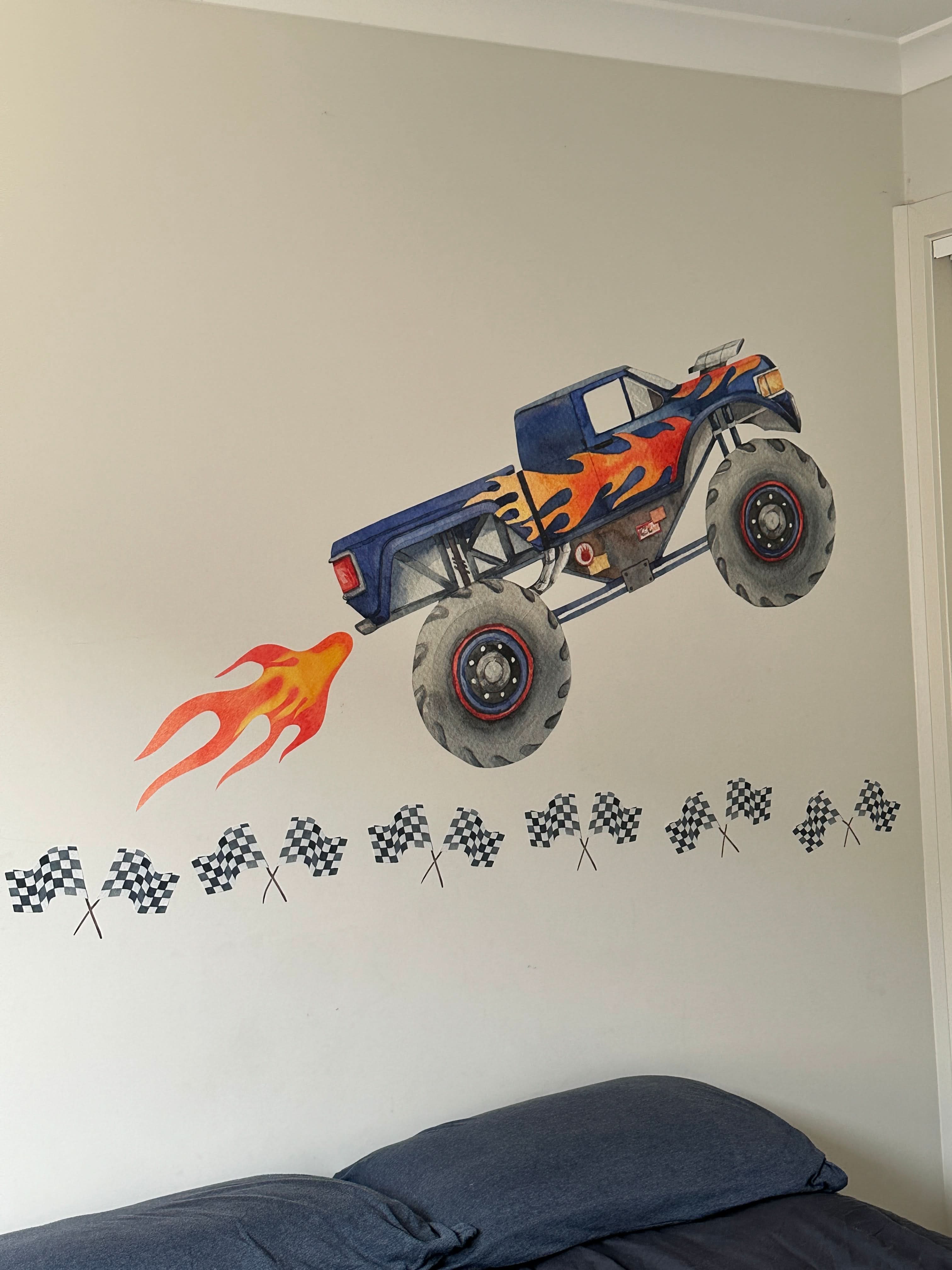 Checkered Racing Flag WalL Decals