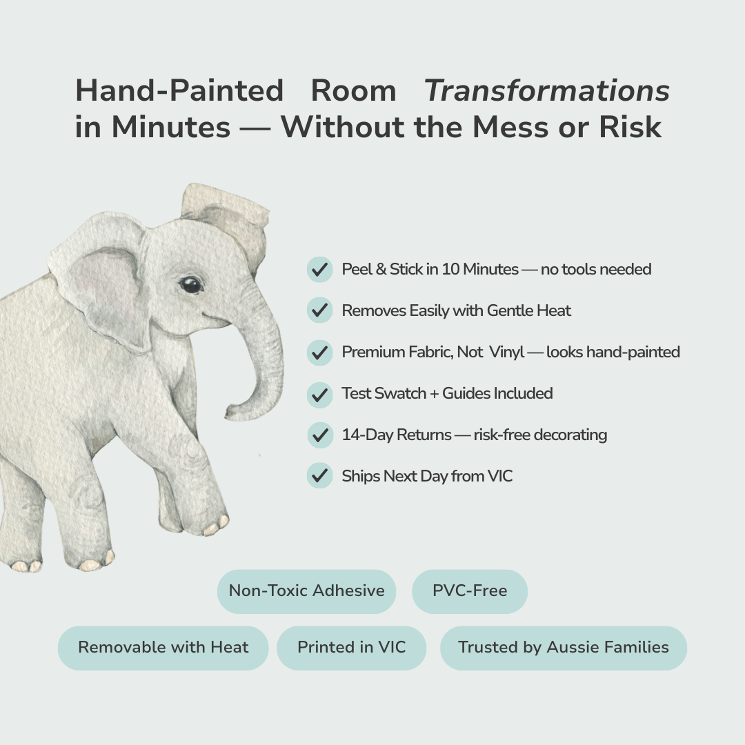 Baby Safari Animal Nursery Wall Decals