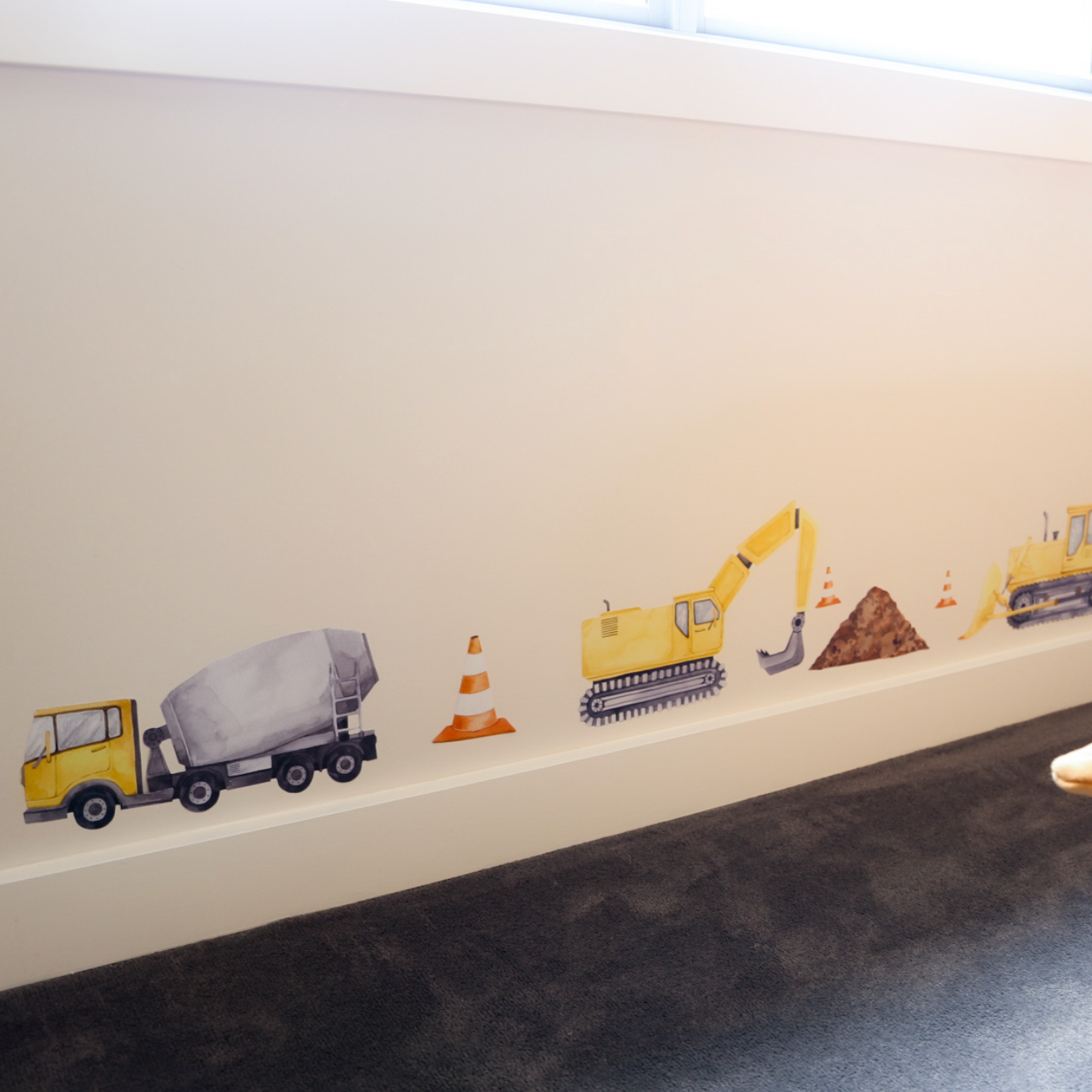 Construction Vehicle Wall Decals