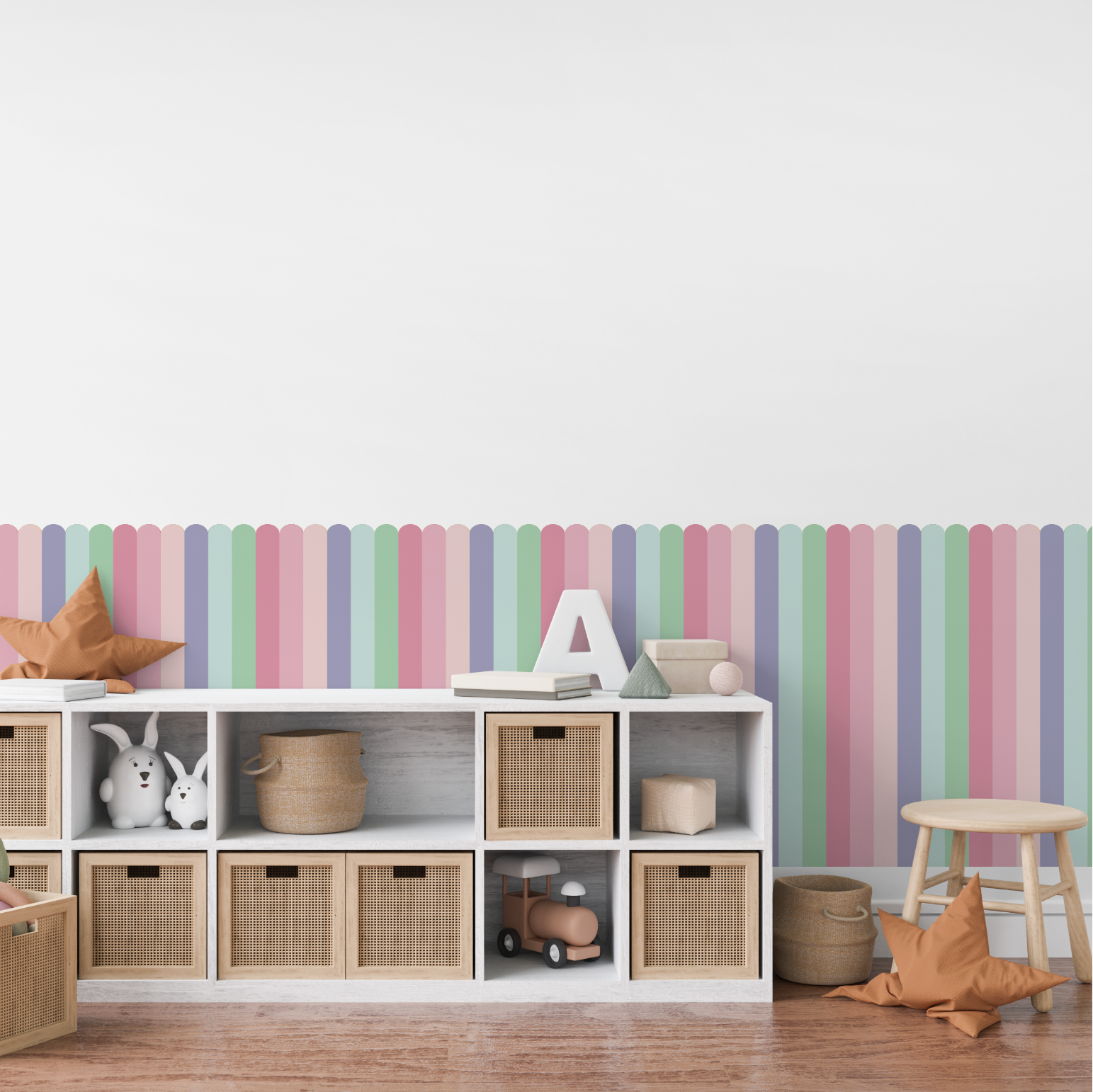 Half Wall Panels - Cotton Candy