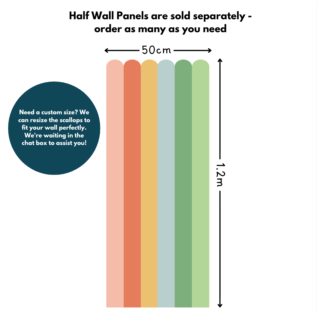 Half Wall Panels - Sunset Glow