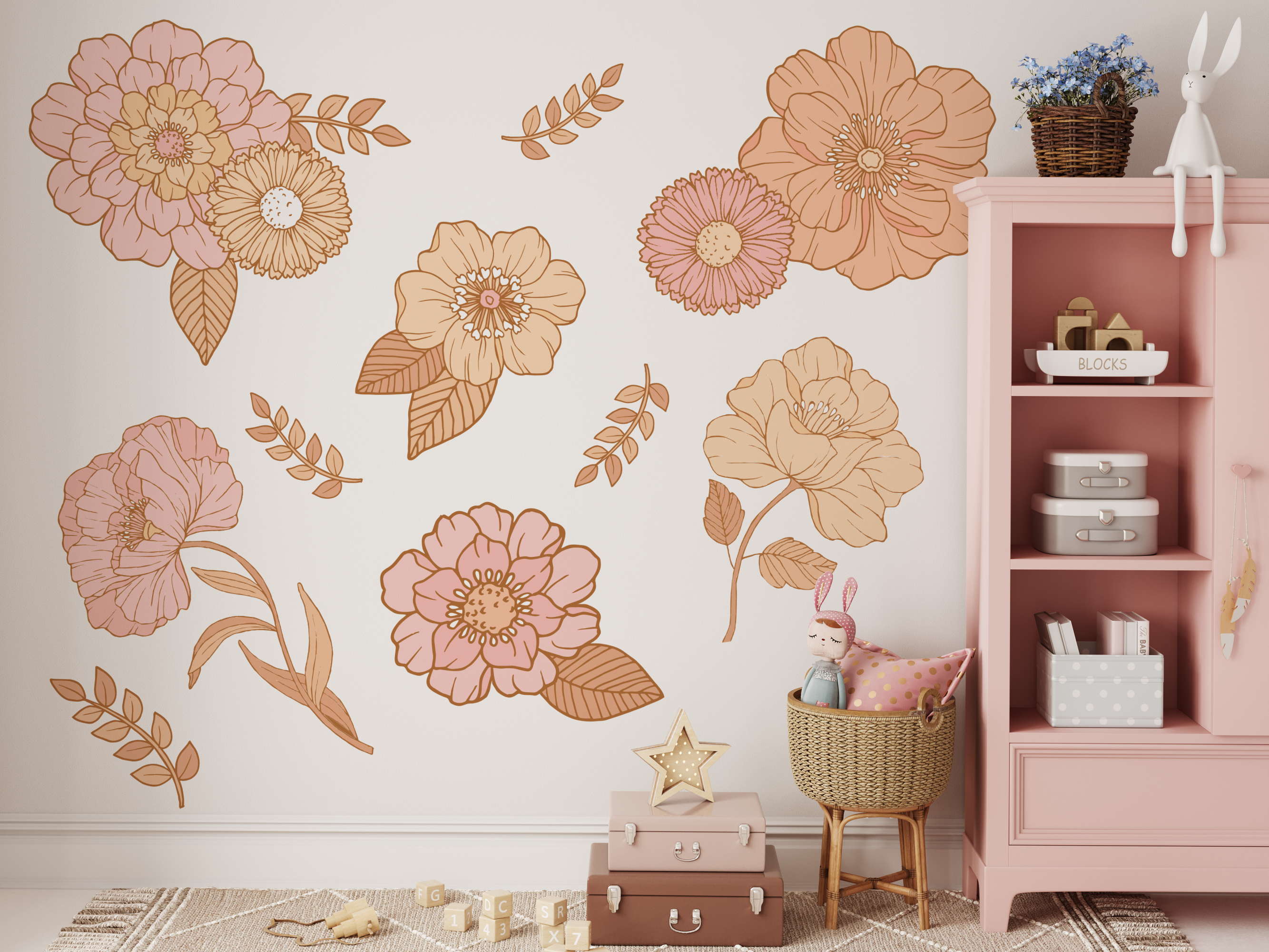 Allie Flower Wall Decals