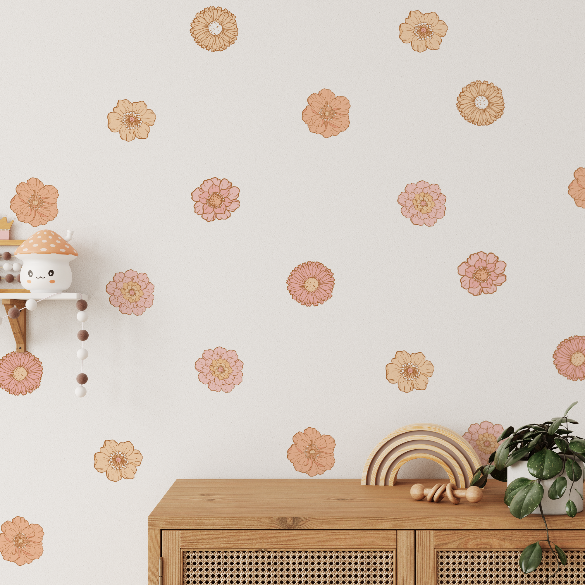 Mini Allie Floral Wall Decals