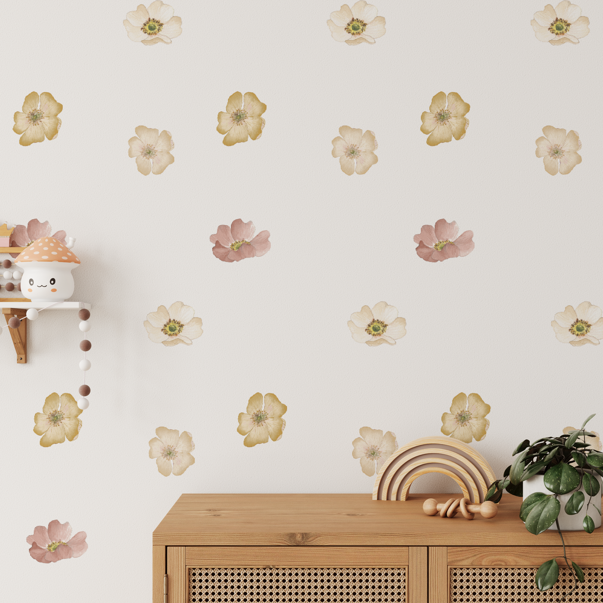 Marigold Mini Floral Wall Decals