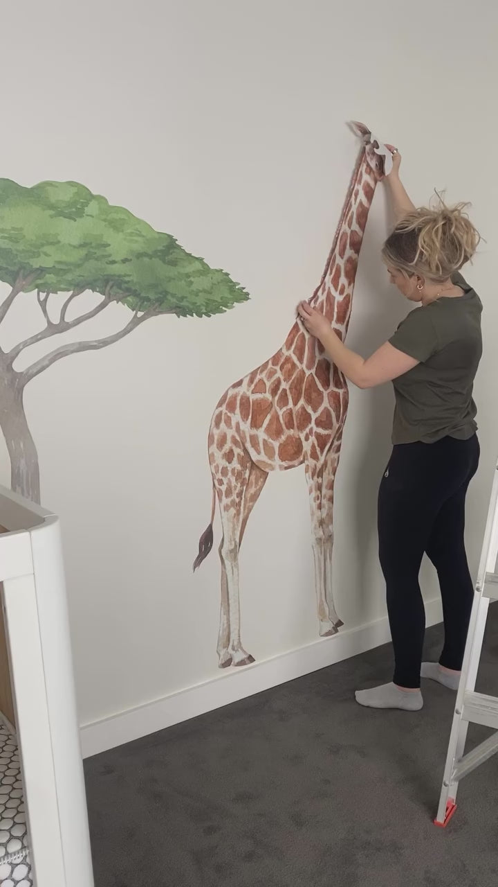 Load video: Safari Animals Wall Decals
