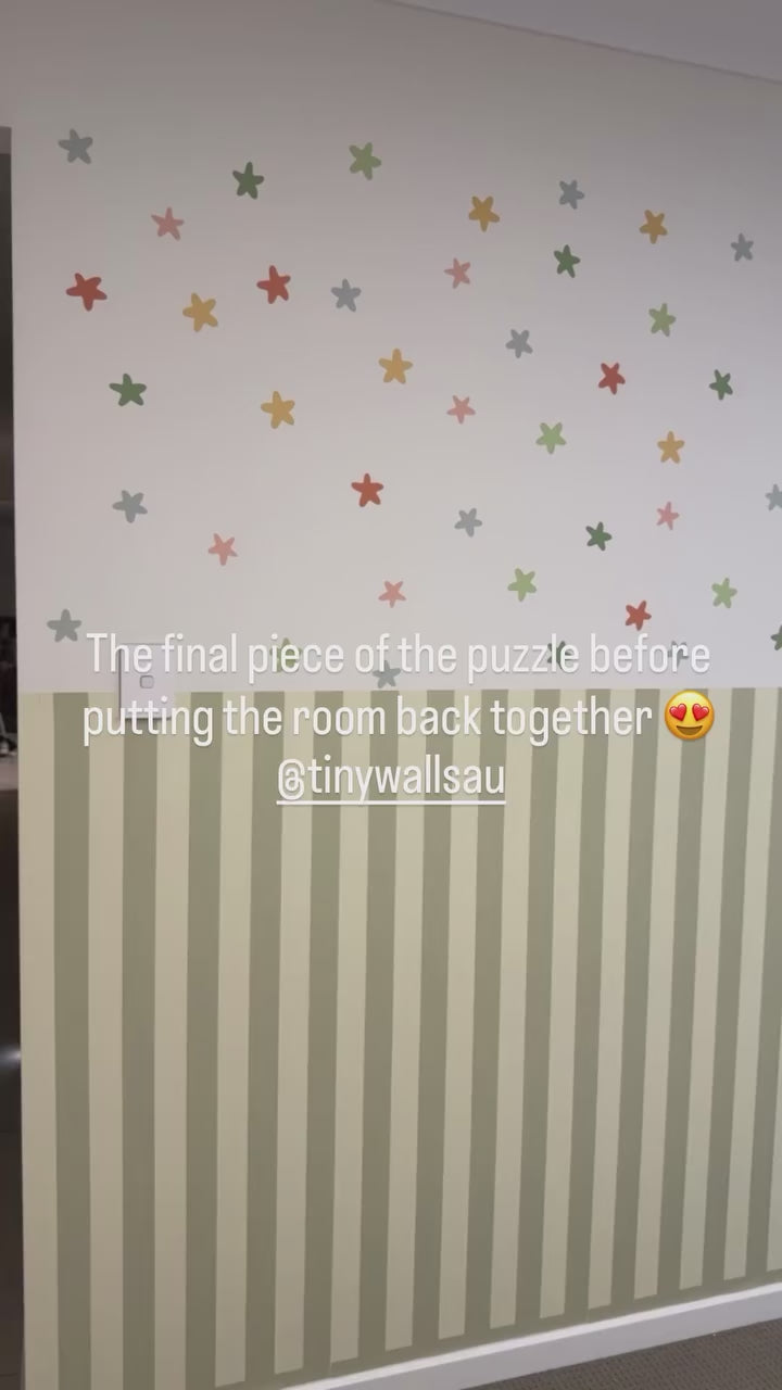 Load video: Half Wall Panels - Sage Two Toned
