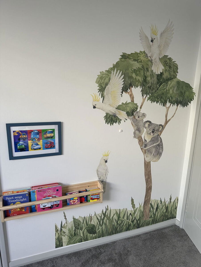 Customer photo of koala and gum tree decals