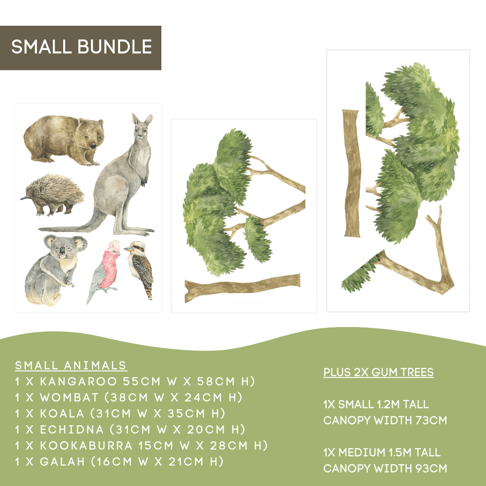 Australian Bush Animal & Gum Tree Bundles