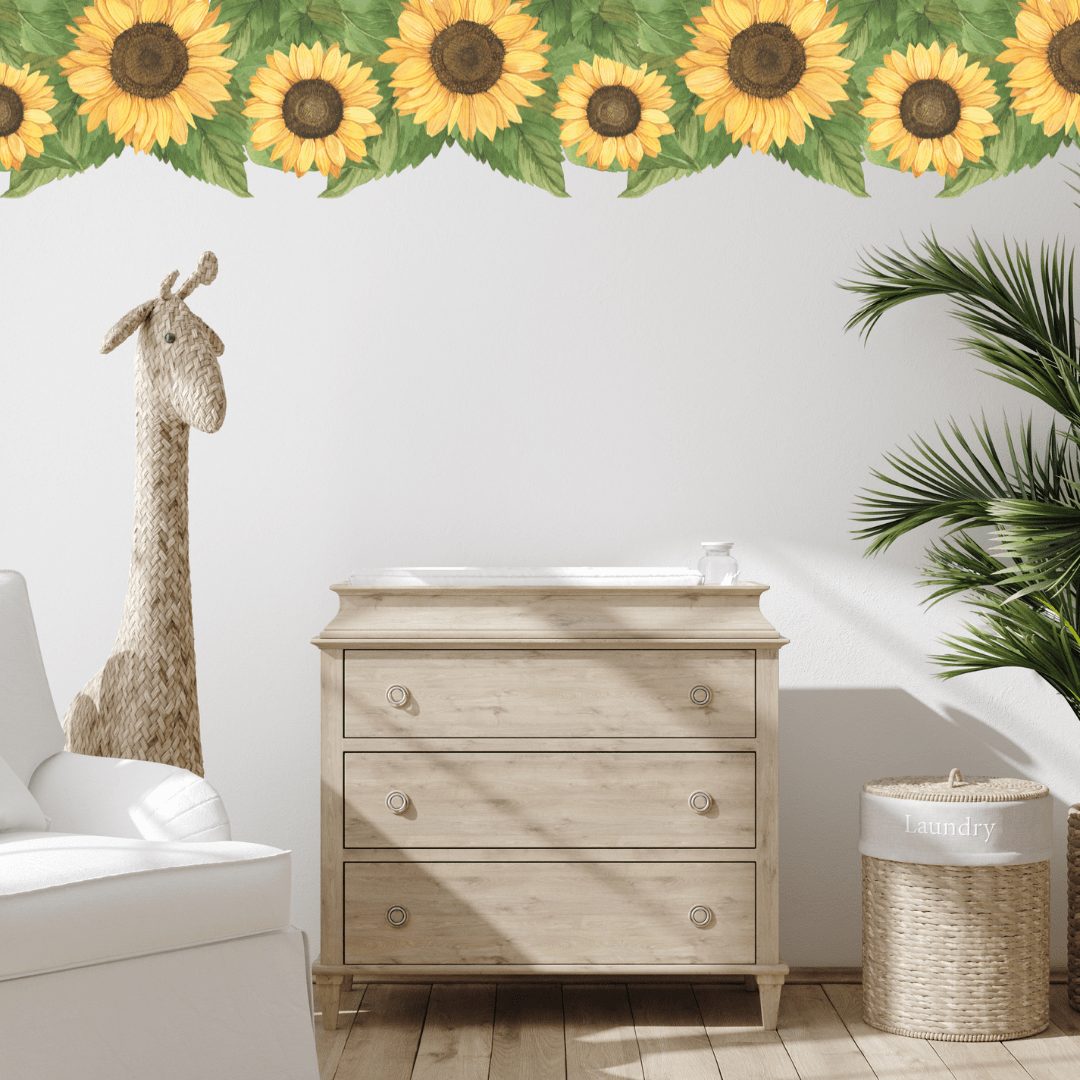 Sunflower Wall Trim Decals