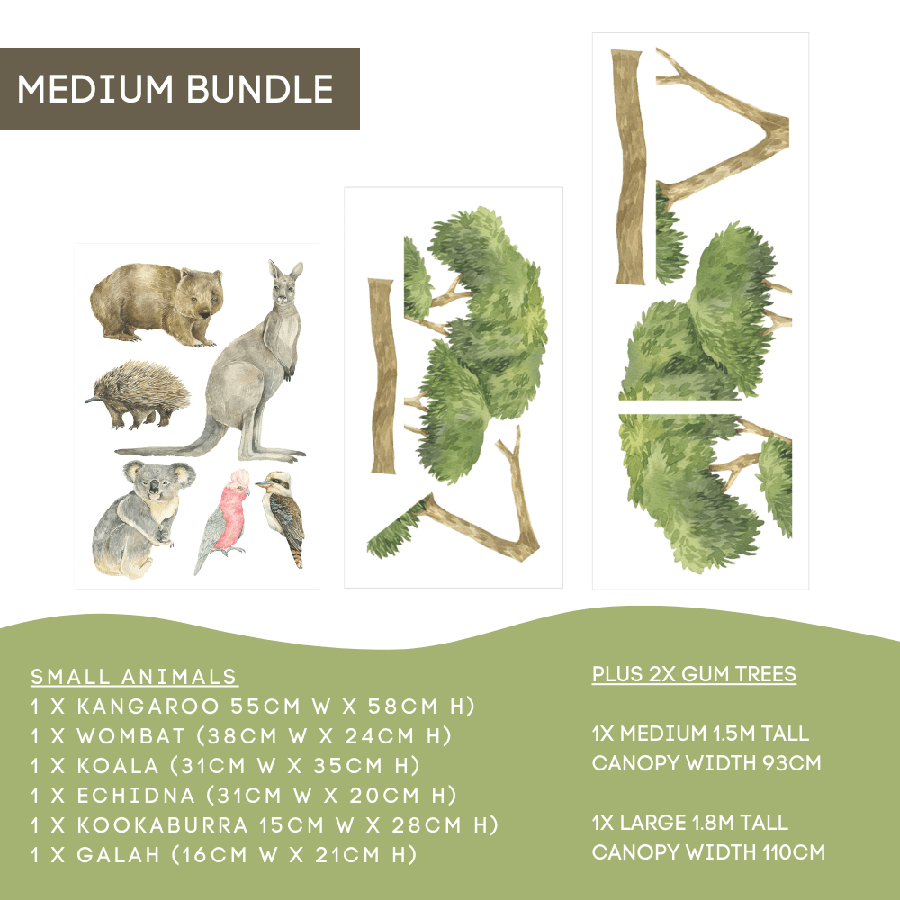 Australian Bush Animal & Gum Tree Bundles