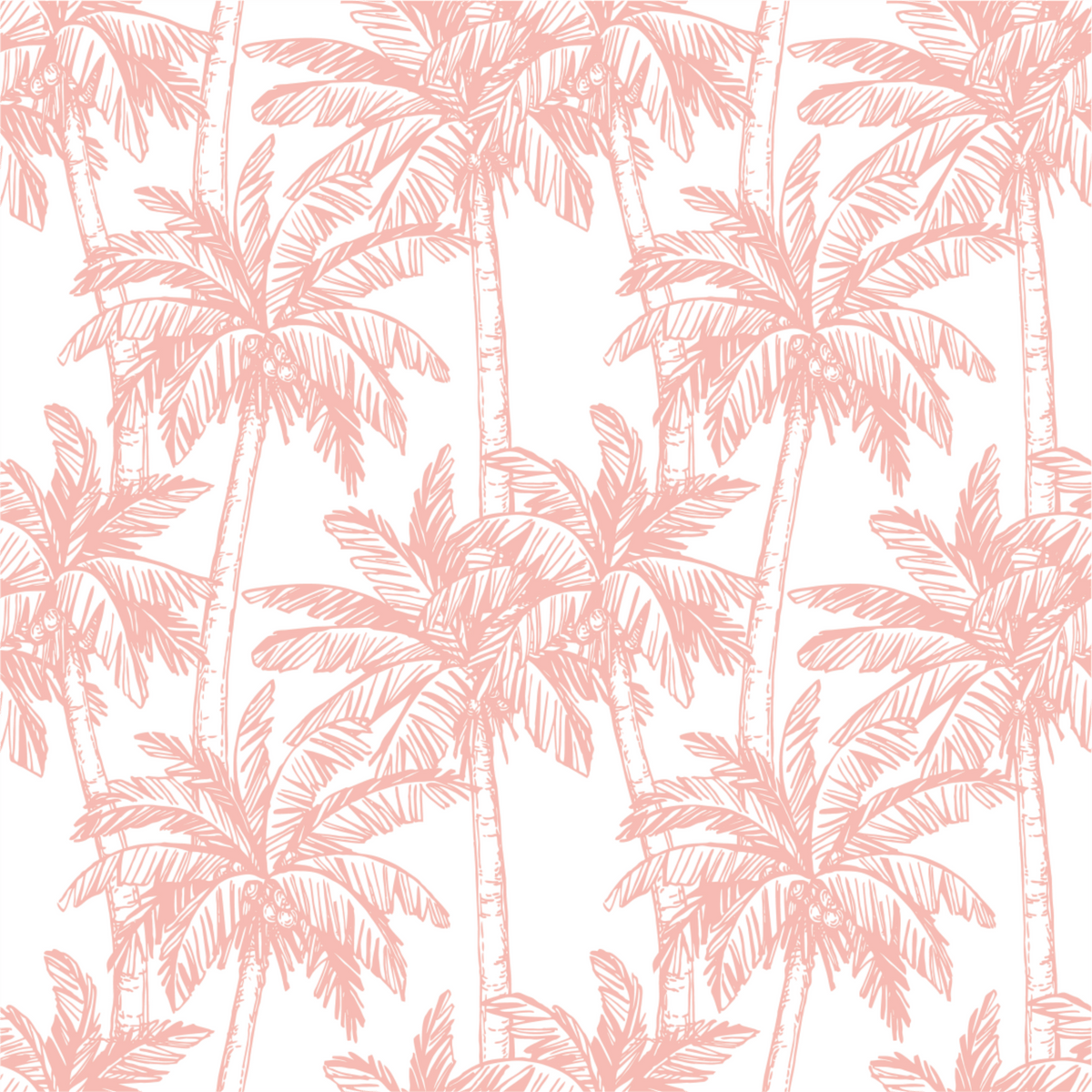 Pink Palm Beach Wallpaper – Tiny Walls
