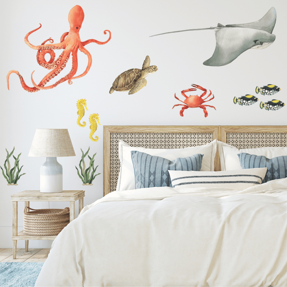 Buy Removable Ocean-Themed Wall Decals - Tiny Walls