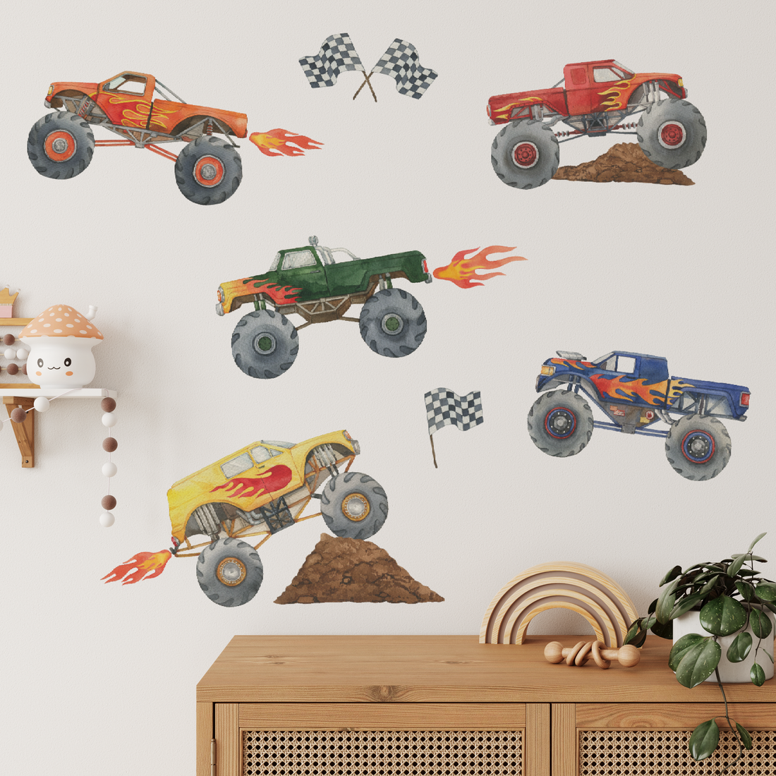 Boys Decals — Monster Truck Wall Decals