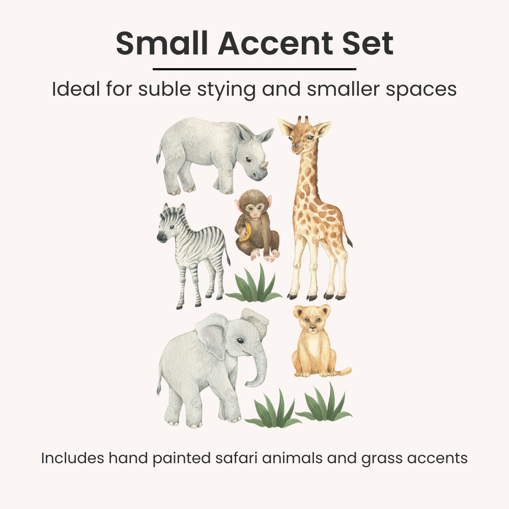 Baby Safari Animal Nursery Wall Decals
