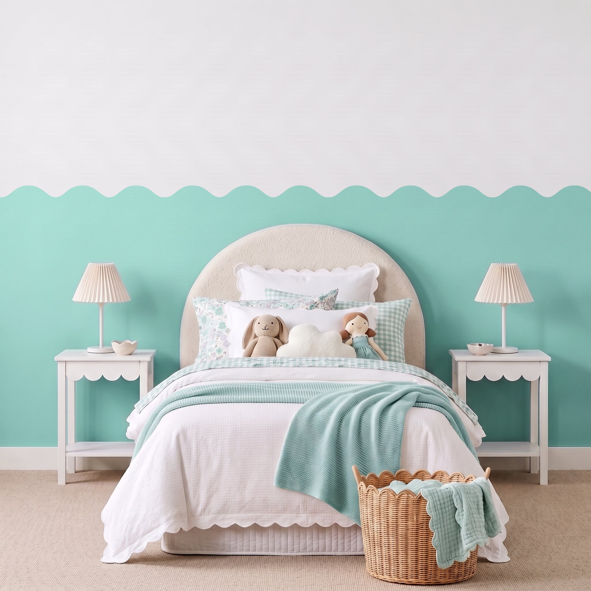 Wave Half Wall Panels - Choose a Colour