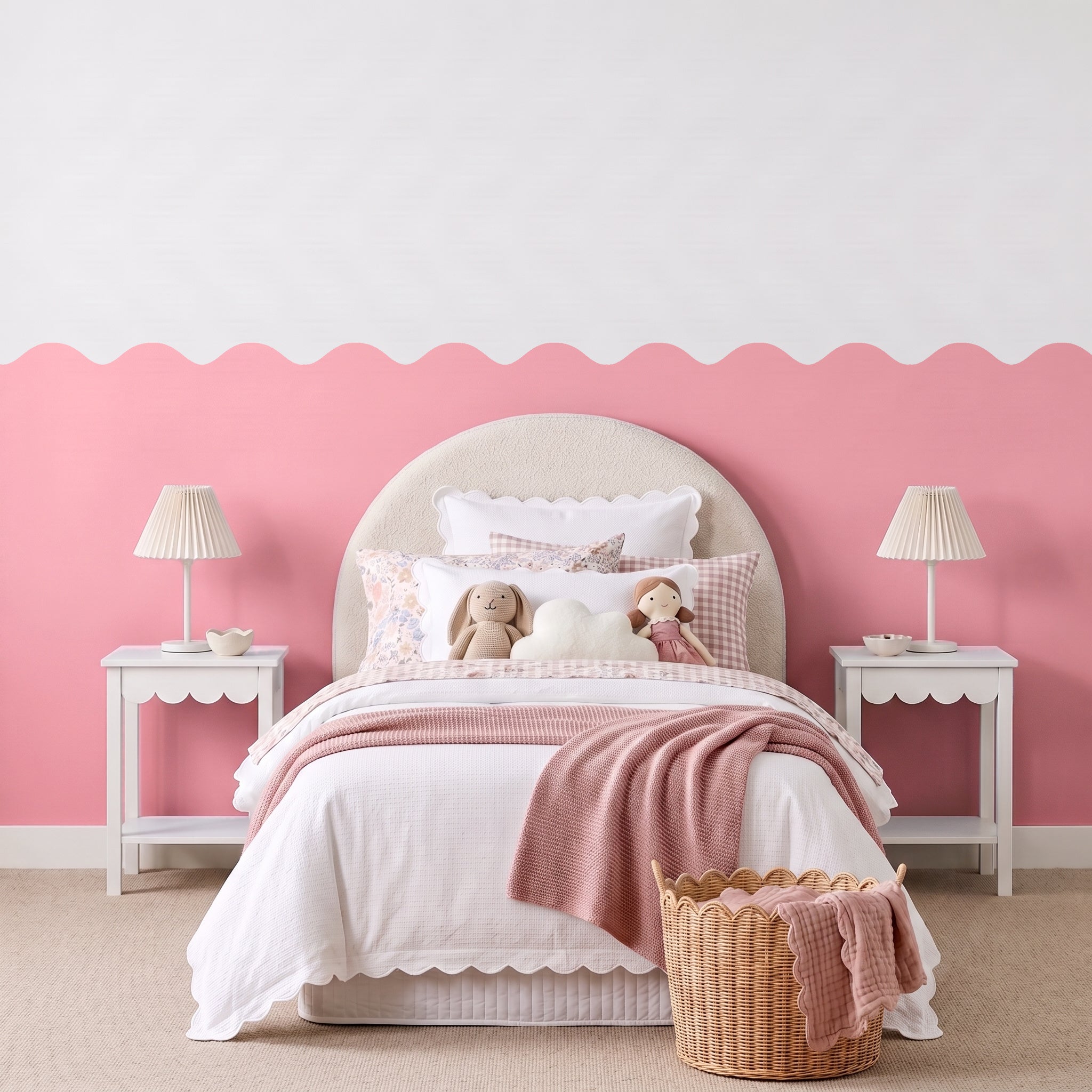 Wave Half Wall Panels - Choose a Colour