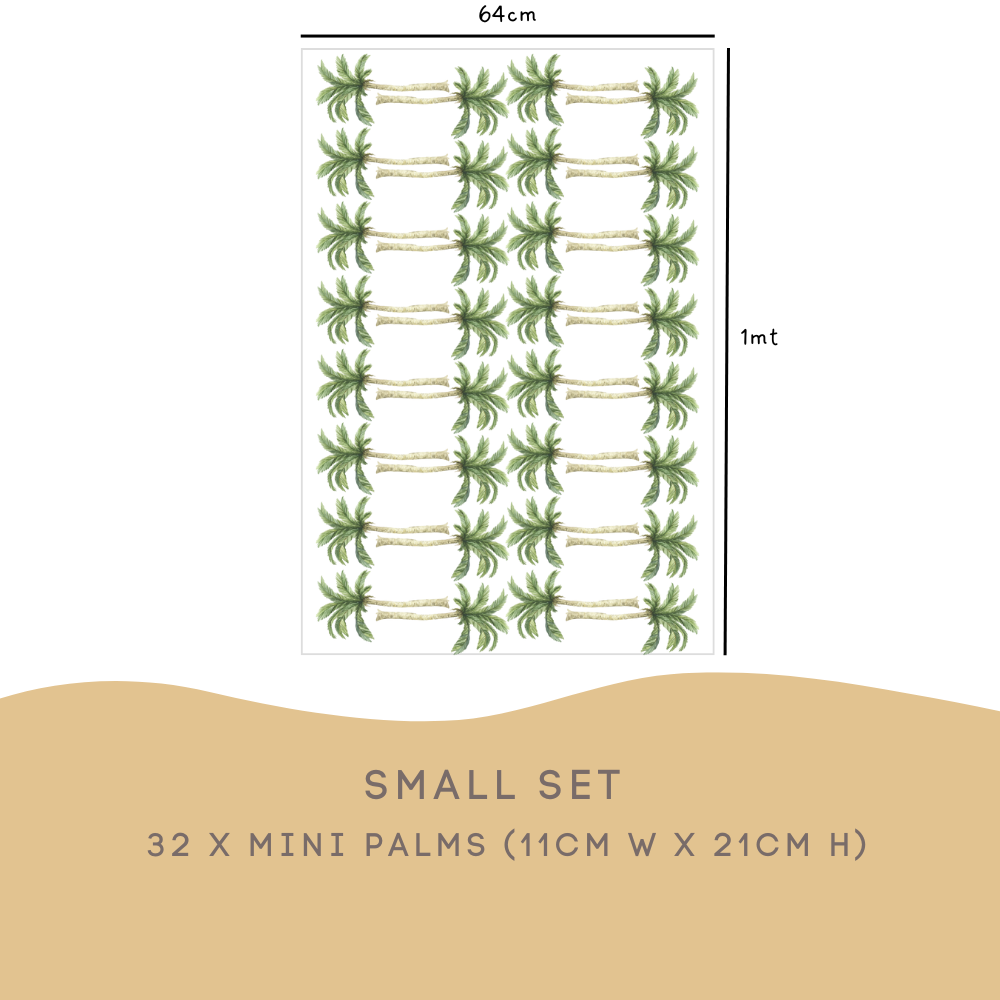 Mini Palm Tree Wall Decals