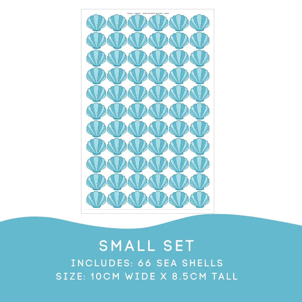 Blue Sea Shell Decals