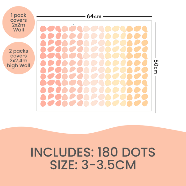 Happy Dots Sunset Sprinkles Decals