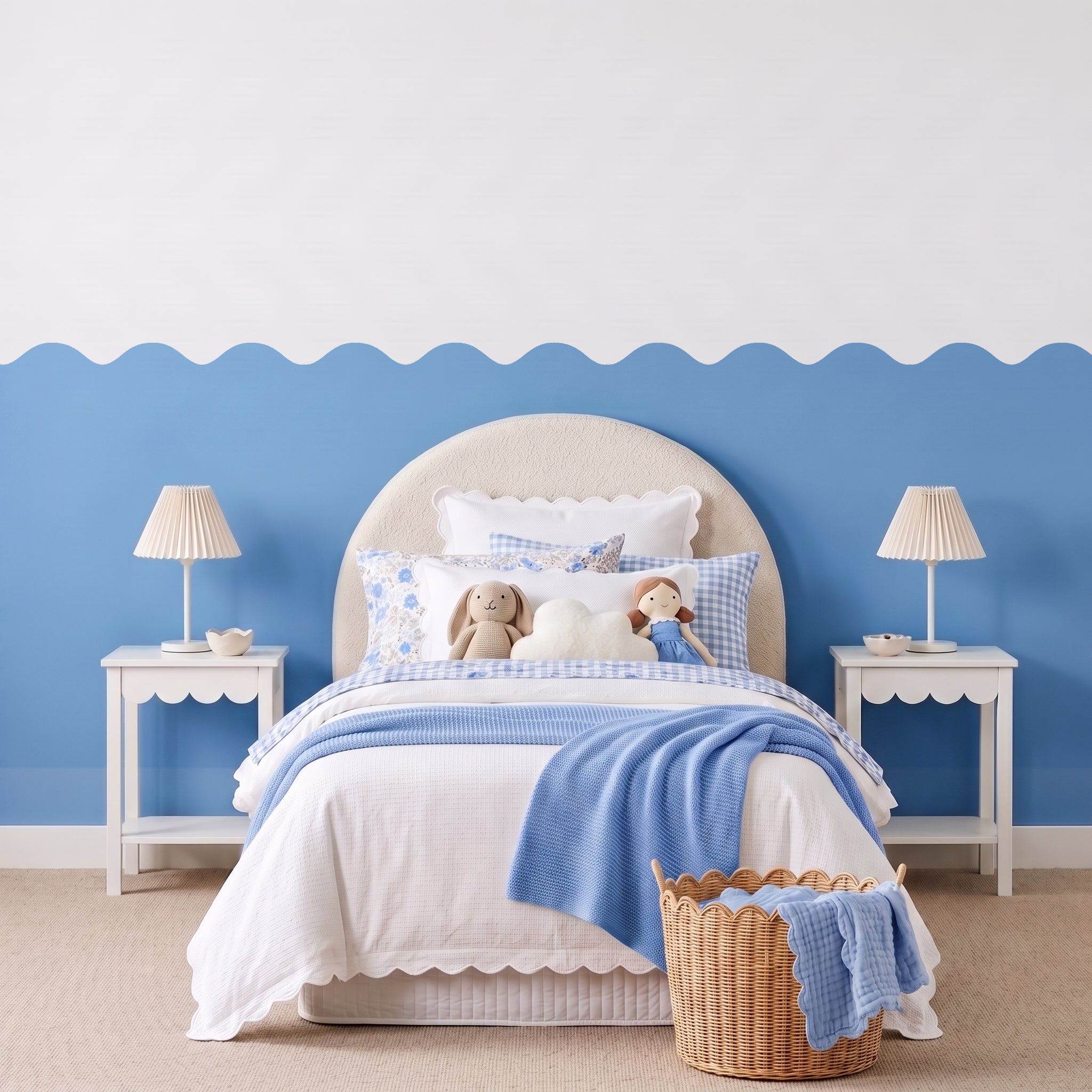 Wave Half Wall Panels - Choose a Colour