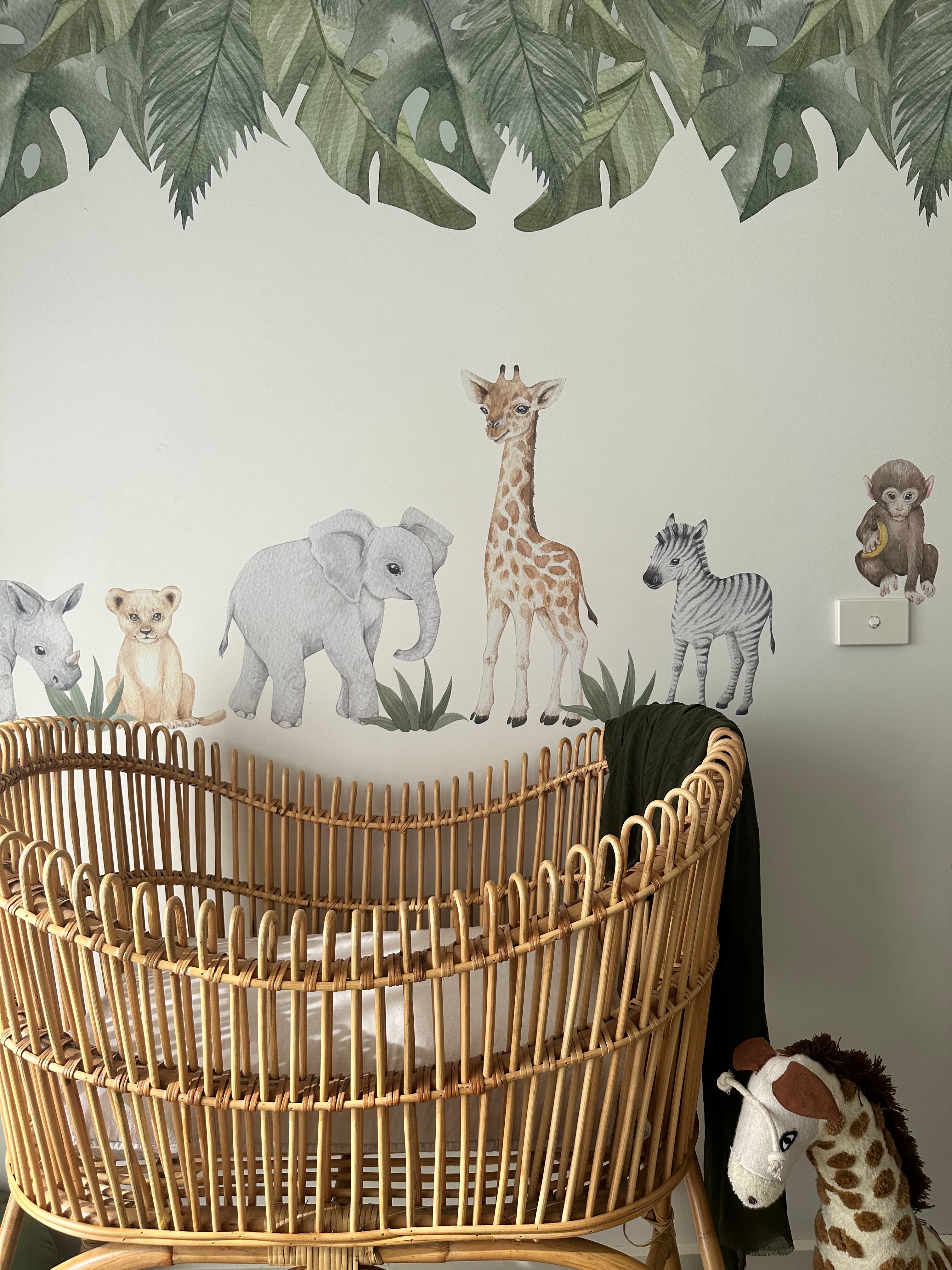 Safari Jungle Leaf Foliage Wall Border Decals