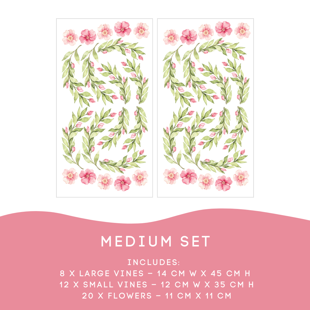 Trailing Vine Leaf Decals