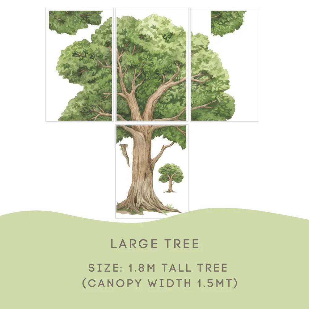 Oak Tree Large size guide: 1.8m tall with a 1.5m canopy width