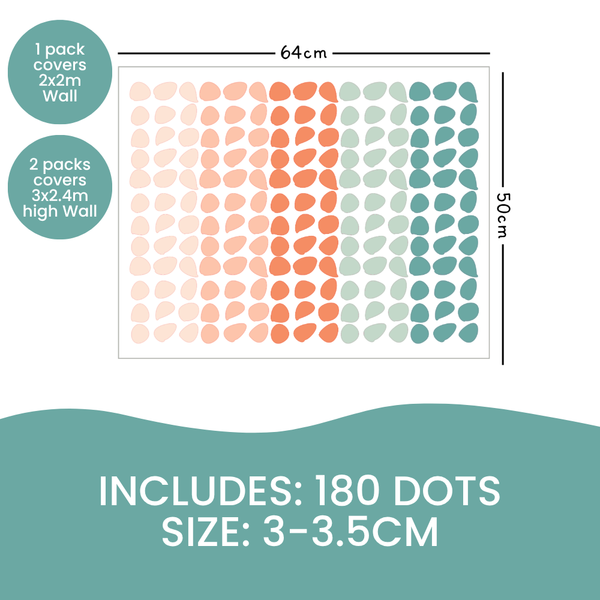 Happy Dots Tropical Fiesta Decals