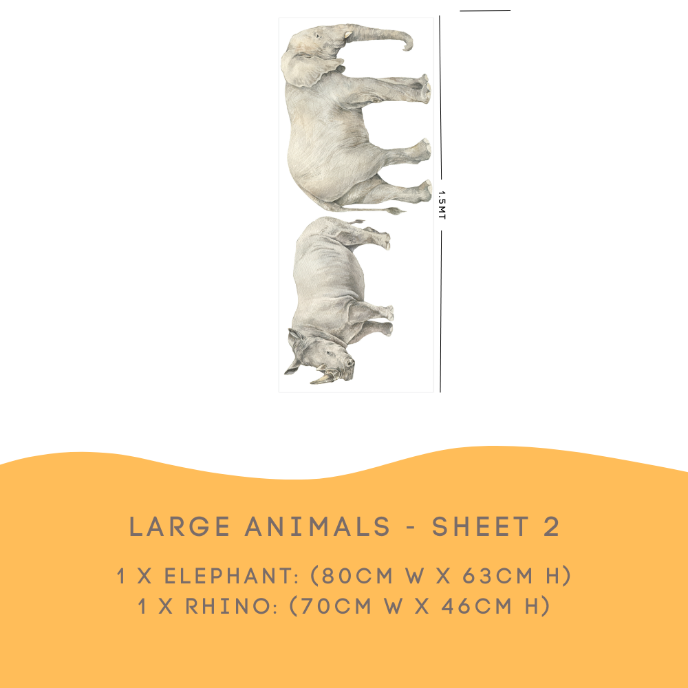 Safari Animals Wall Decals