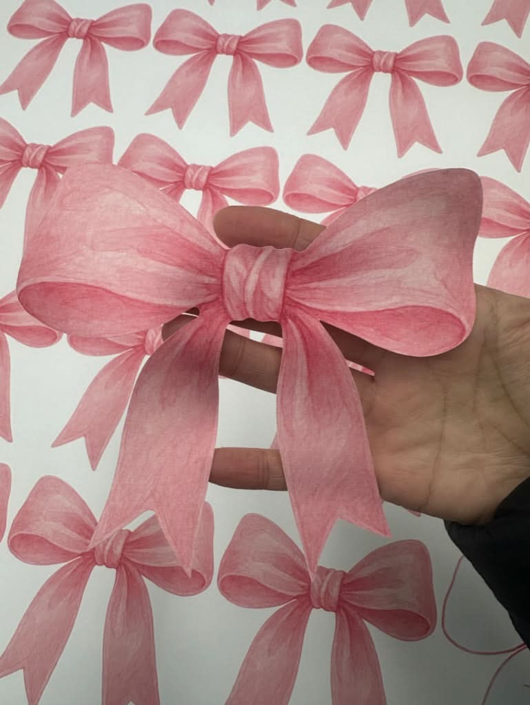 Pink Bow Wall Decals