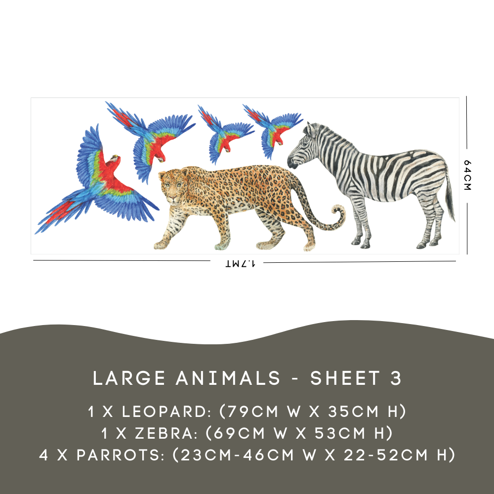 Safari Animals Wall Decals