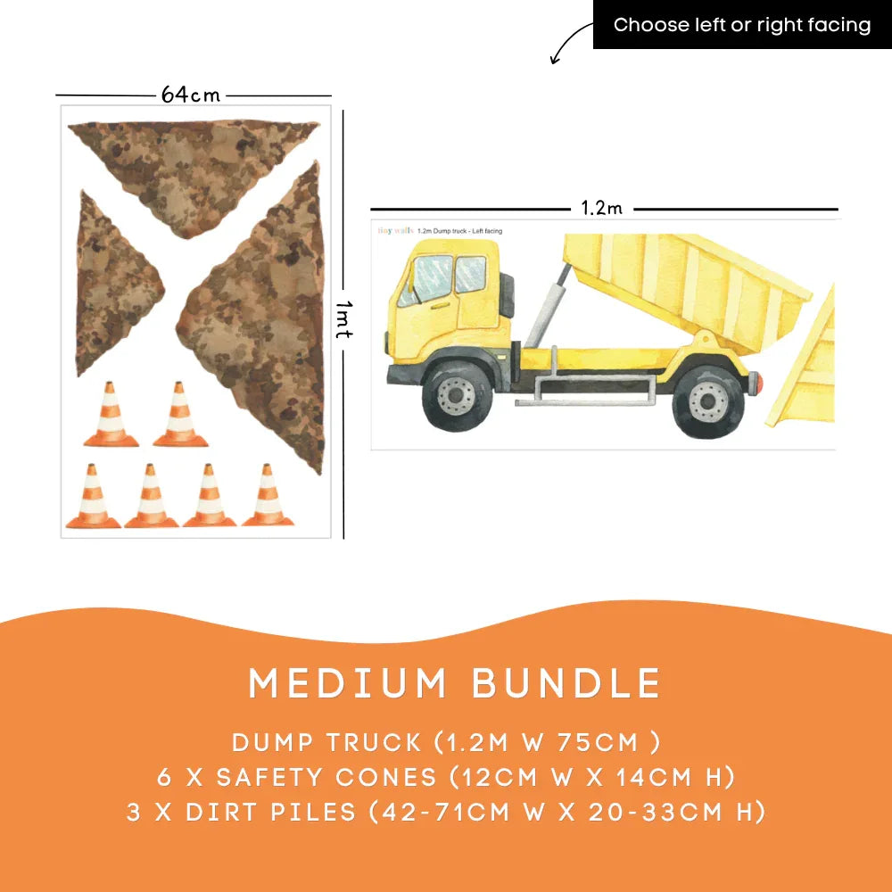 Dump Truck Construction Decal Bundles