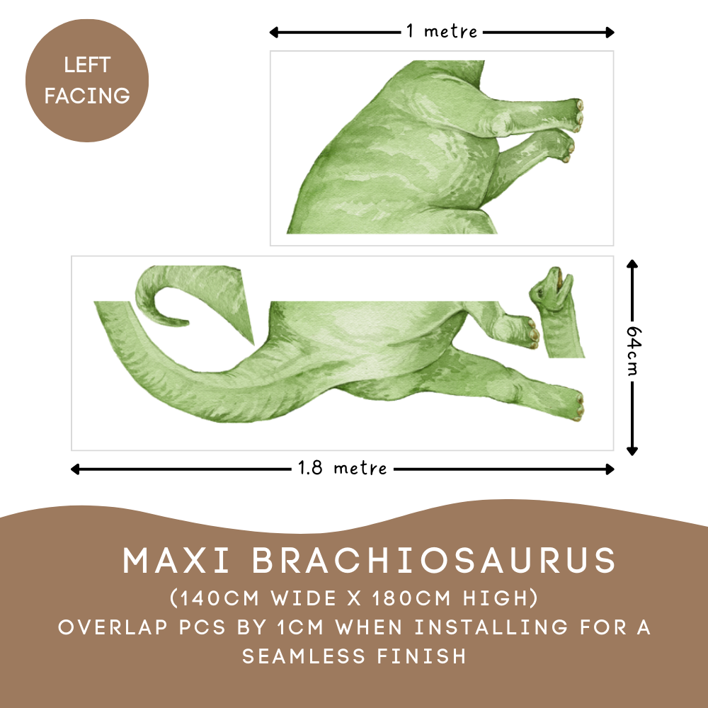 Brachiosaurus Dinosaur Wall Decals