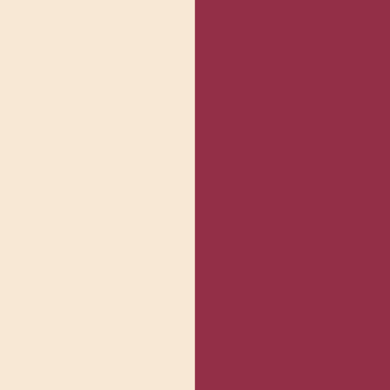 A simple vertical two-color design with a warm cream/beige panel on the left and a deep burgundy/wine panel on the right.
