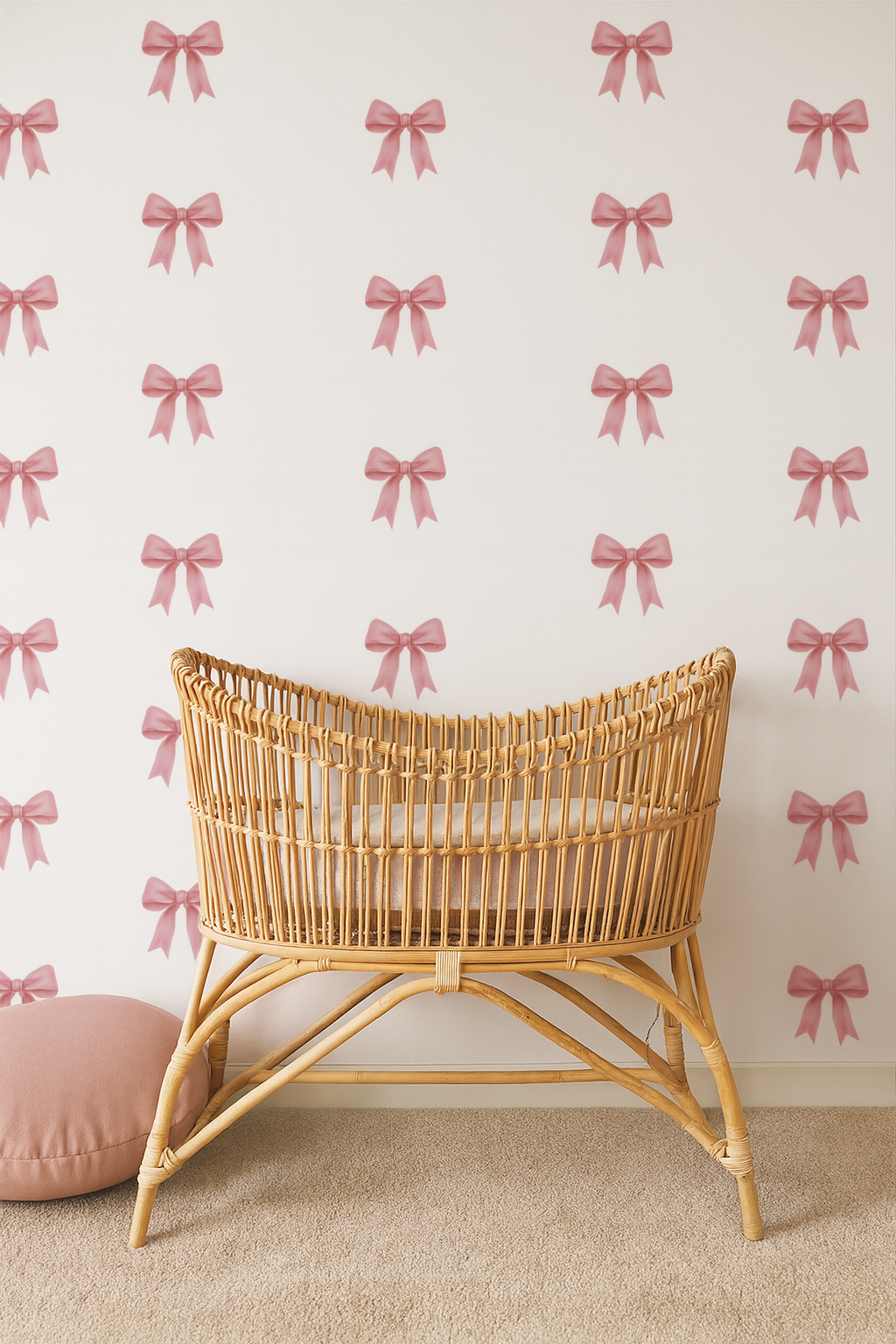 Pink Bow Wall Decals