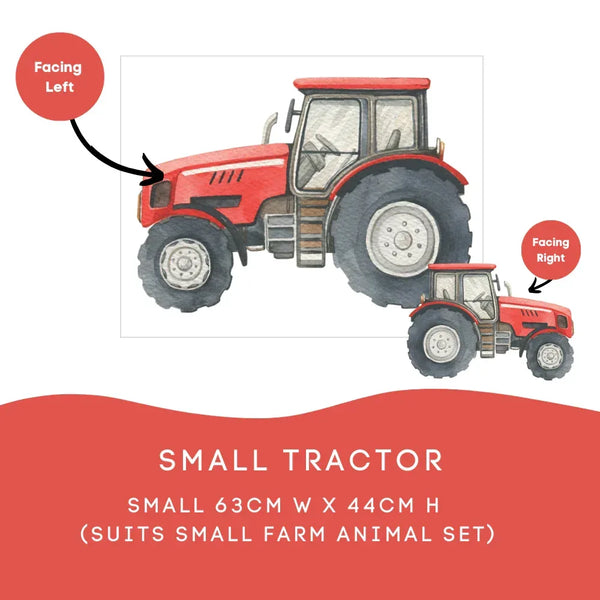 Classic Red Farm Tractor