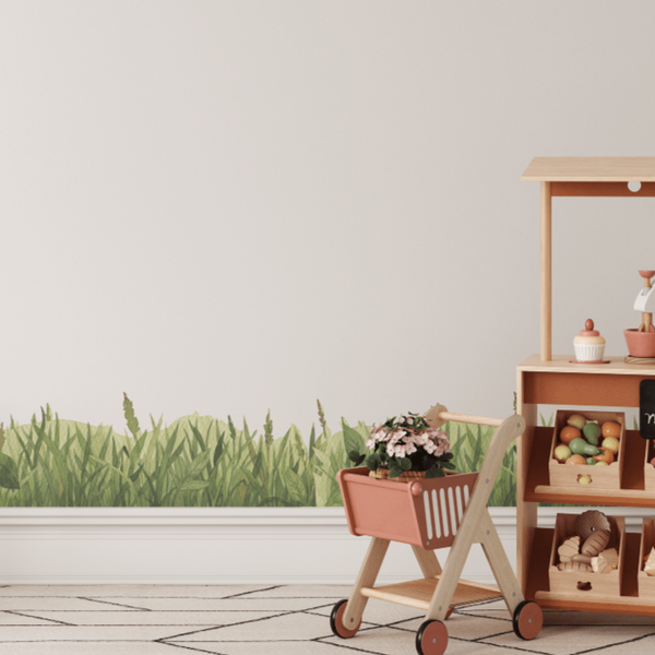 Green Grass Wall Trim Decals