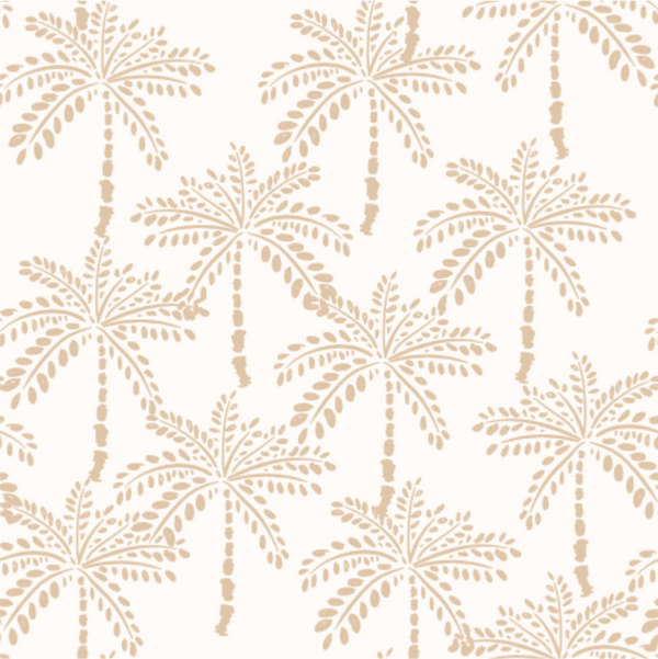 Paradise Palms Beige Wall Mural