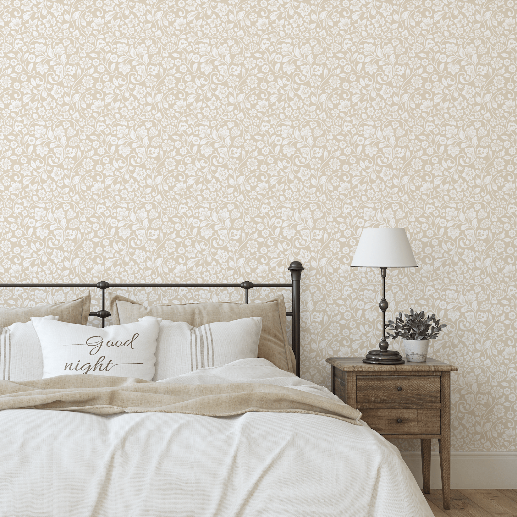 Emma Victorian Farmhouse Dainty Floral Wallpaper